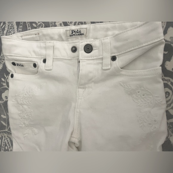 Ralph Lauren Polo little girl 6X white jeans - Picture 4 of 12